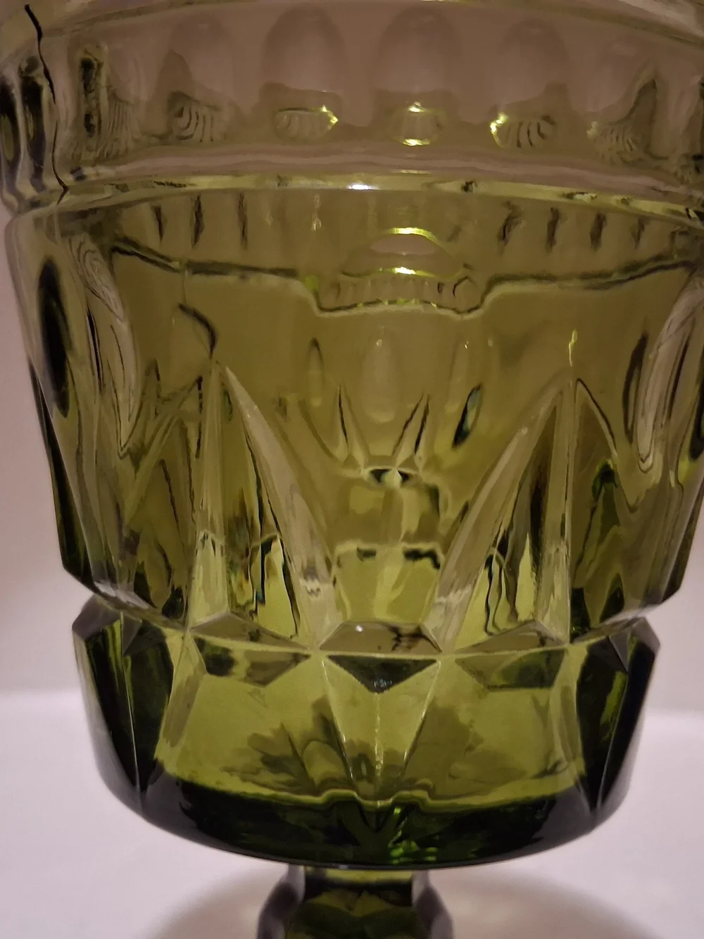 Vintage Indiana Glass Colony Park Lane Goblet